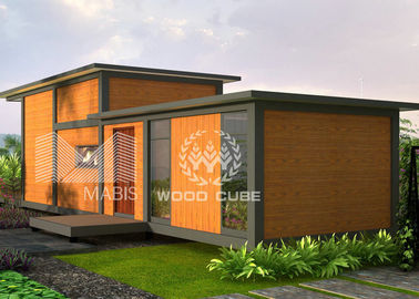 Wygląd drewna Nowoczesne domy prefabrykowane z materiałem do ochrony środowiska Loft